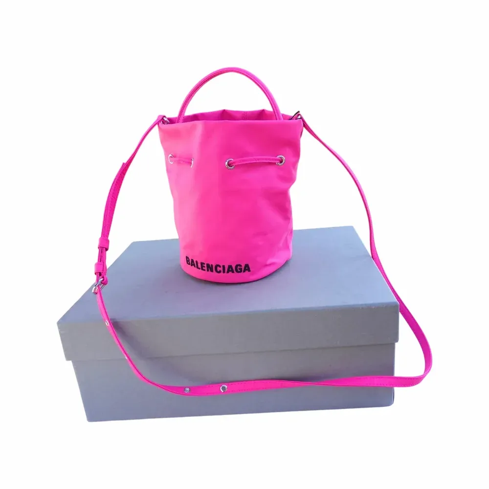 Balenciaga Wheel XS Drawstring Bucket Bag