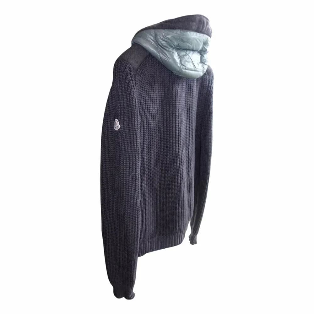 Moncler Padded Wool Zip-Up Hoodie