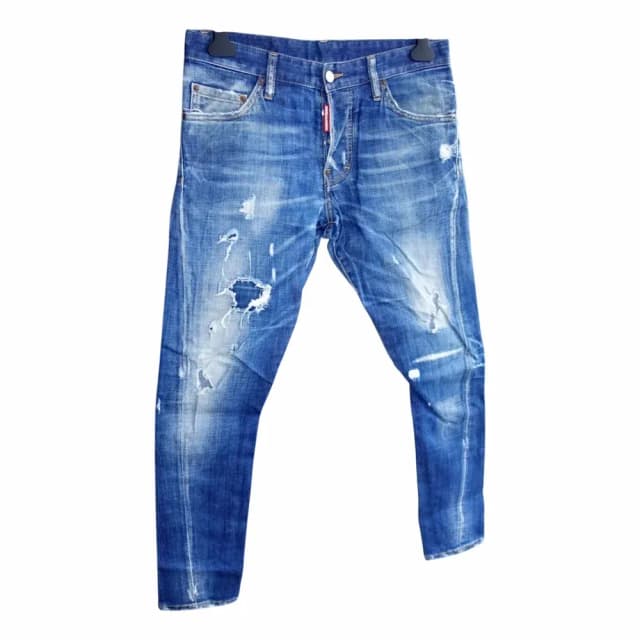 Dsquared2 Sexy Twist Distressed Denim Jeans