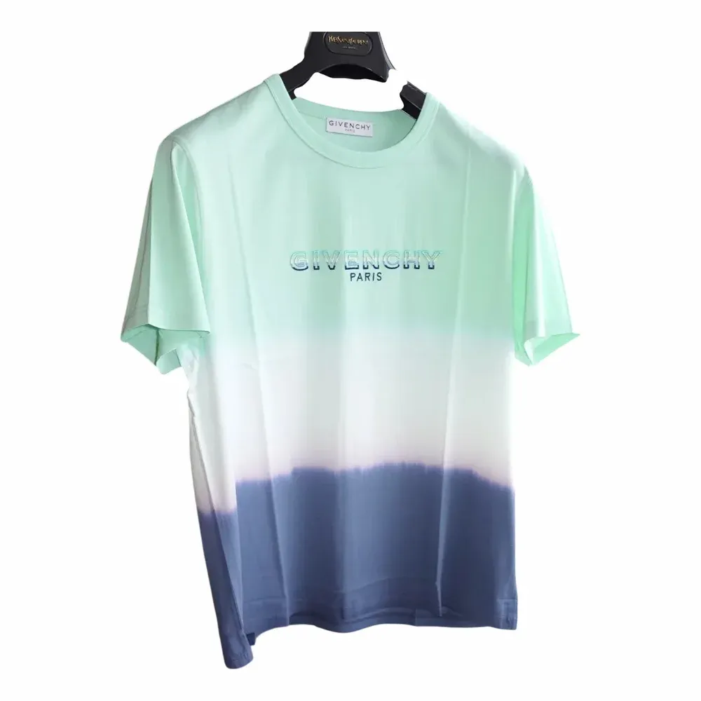 Givenchy Tricolor Dip Dye Flocked Logo Oversized T-Shirt