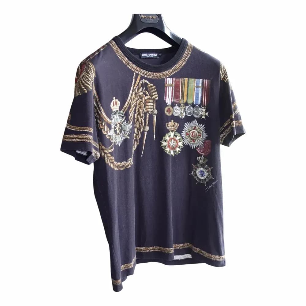 Dolce & Gabbana Military Print Napoleon Officer T-Shirt