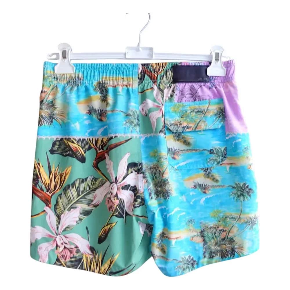 AMIRI Hawaiian Patchwork Swim Shorts