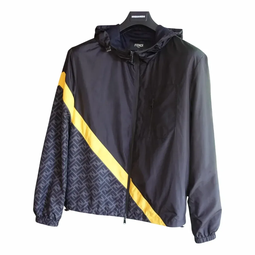 Fendi x K-Way Monogram-Print Shell Hooded Jacket