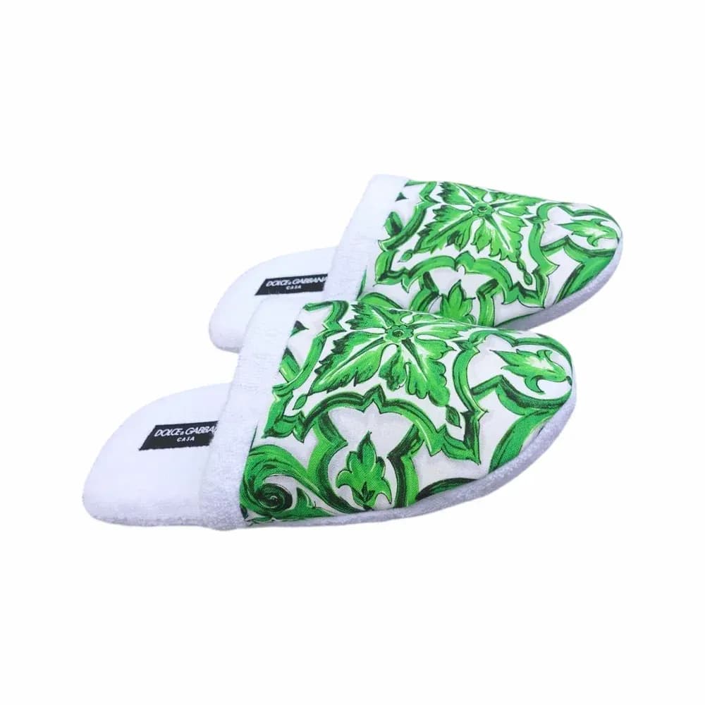 Dolce & Gabbana Cotton Terry Slippers