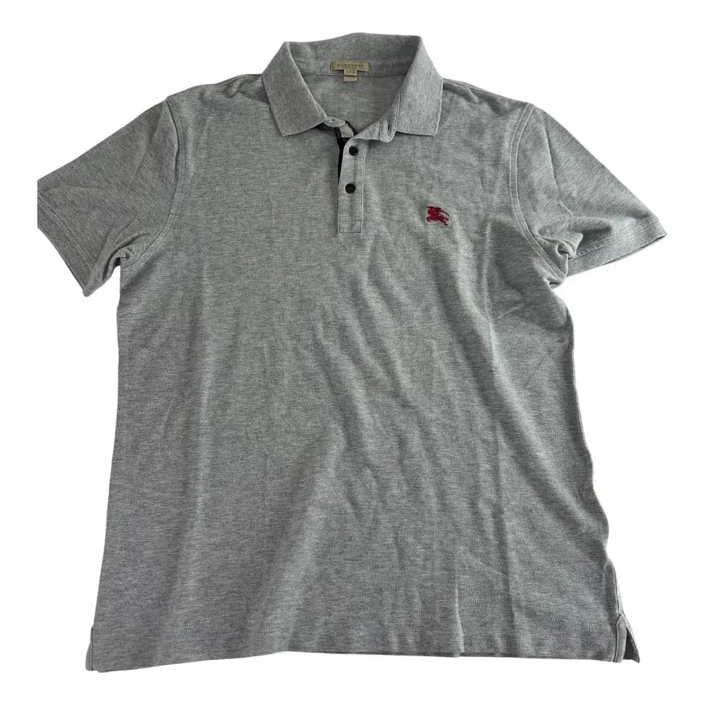 Burberry Embroidered Equestrian Logo Polo Shirt