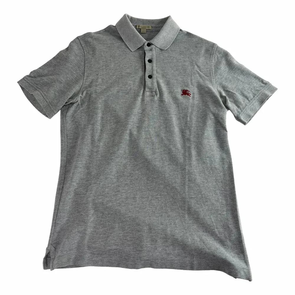 Burberry Embroidered Equestrian Logo Polo Shirt
