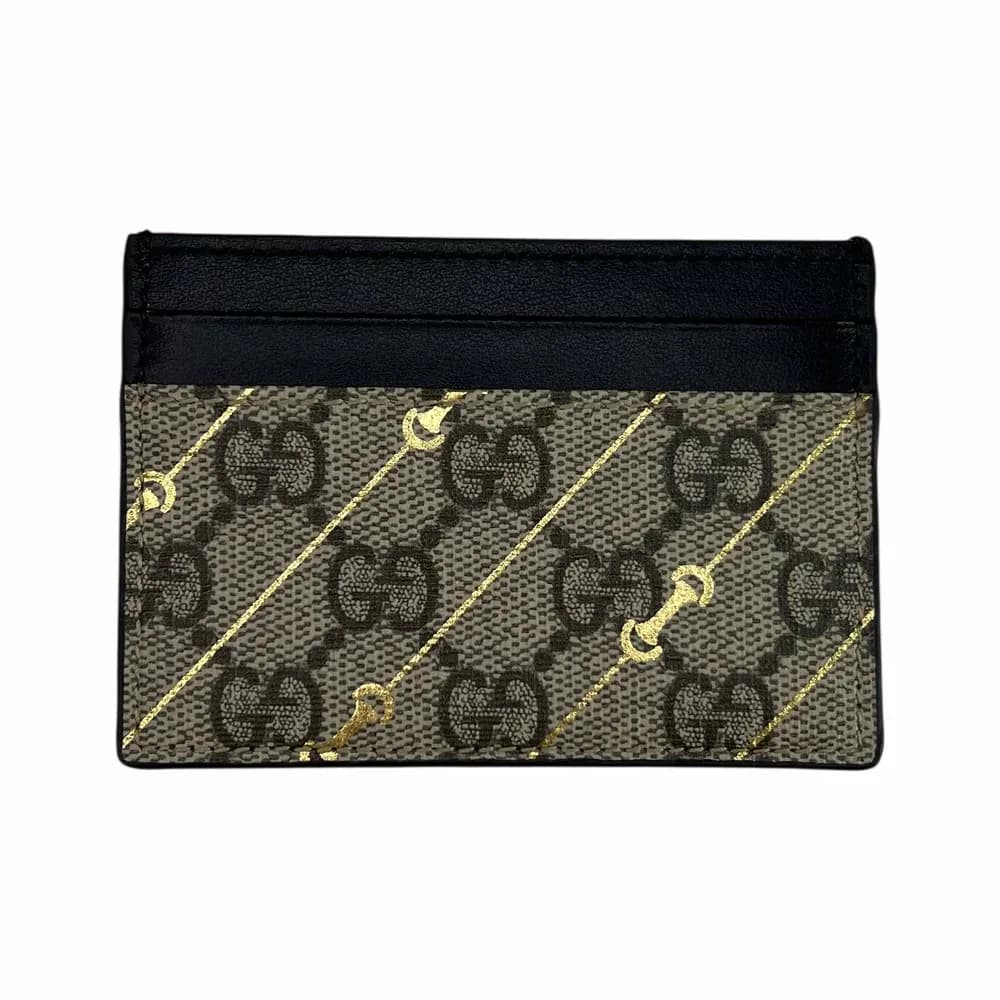 Gucci GG Supreme Horsebit Card Holder