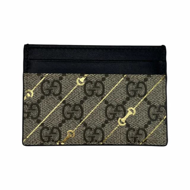 Gucci GG Supreme Horsebit Card Holder