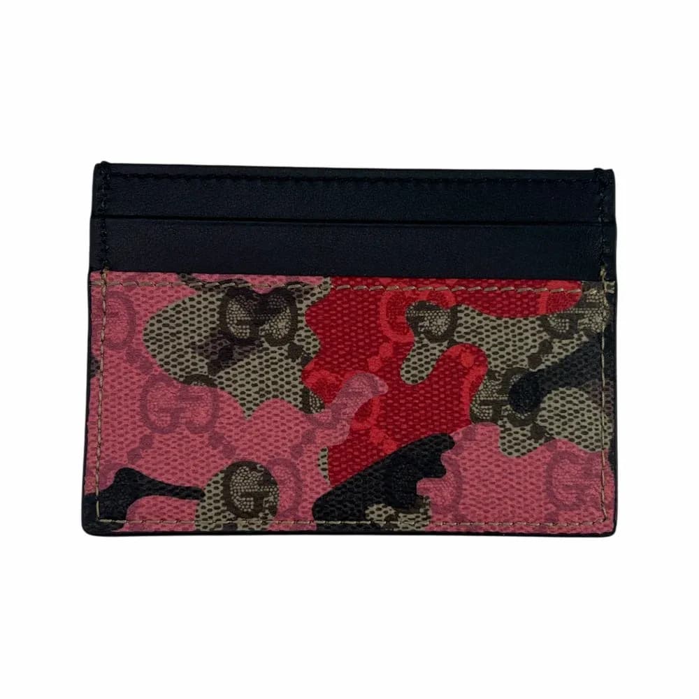 Gucci GG Supreme Camouflage Card Holder