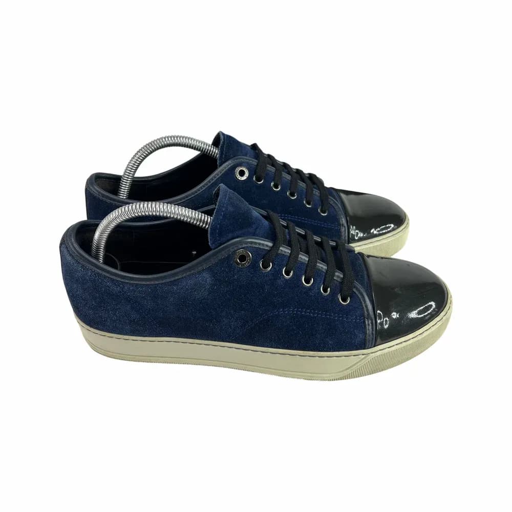 LANVIN DBB1 Patent Cap Toe Sneaker