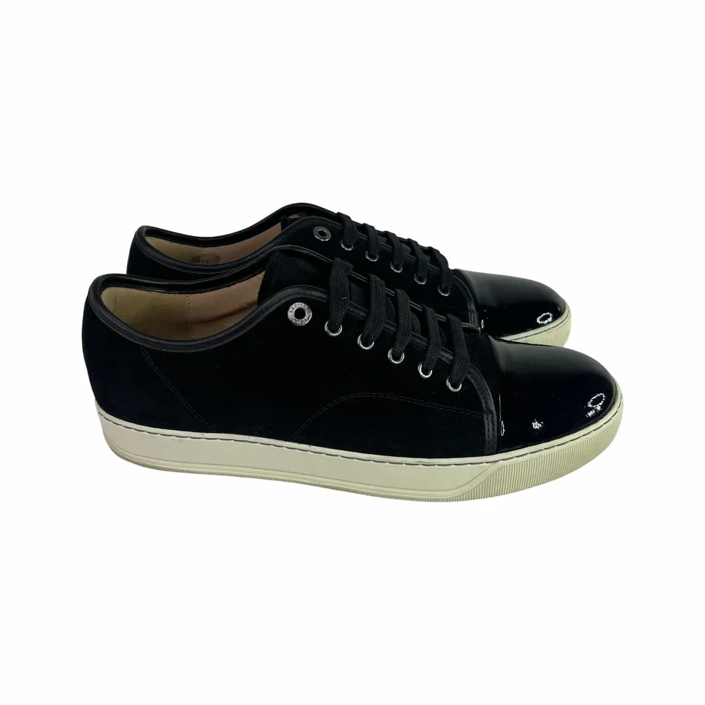 LANVIN DBB1 Patent Cap Toe Sneaker