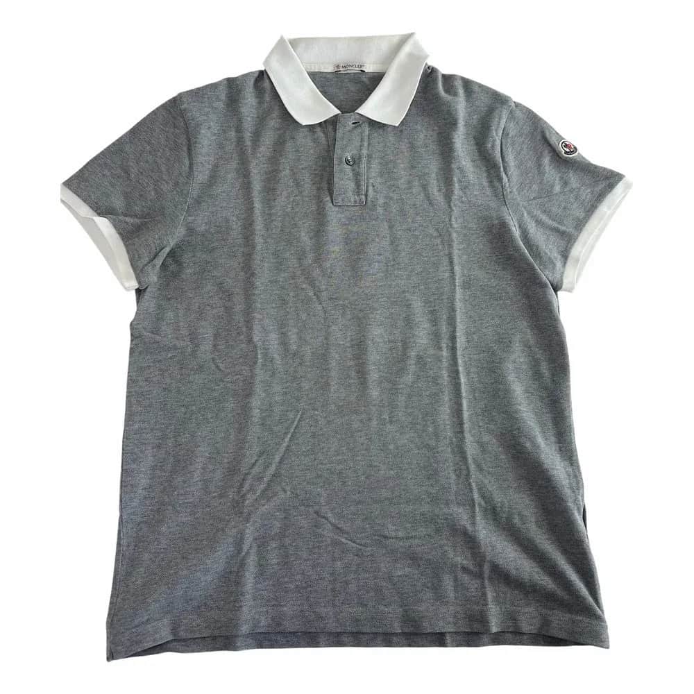 Moncler Contrast Rib Maglia Polo Shirt