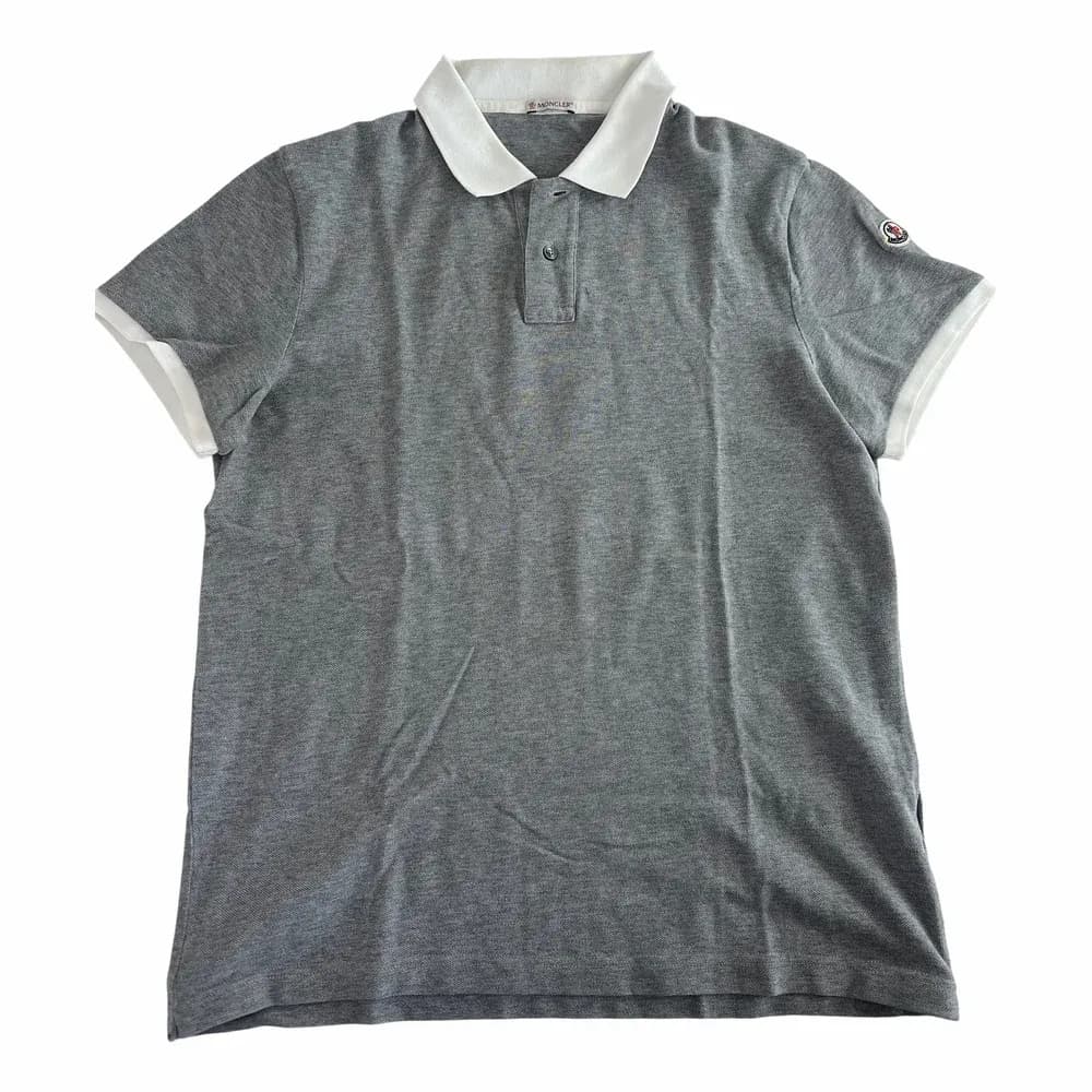 Moncler Contrast Rib Maglia Polo Shirt