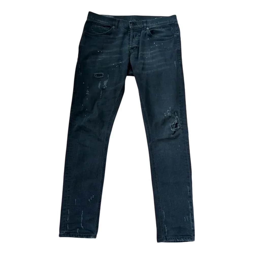 Dondup George Slim Fit Waxed Jeans