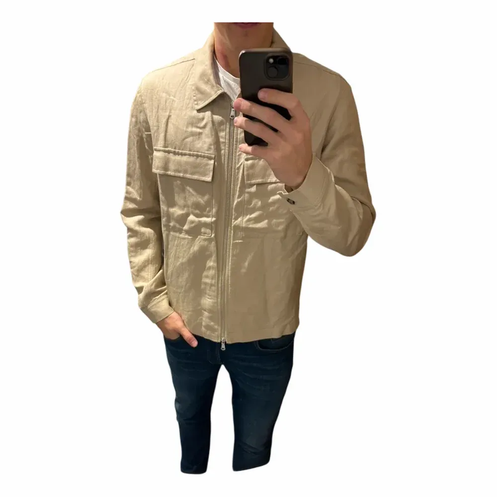 J.Lindeberg Jacka 100% linne fickor