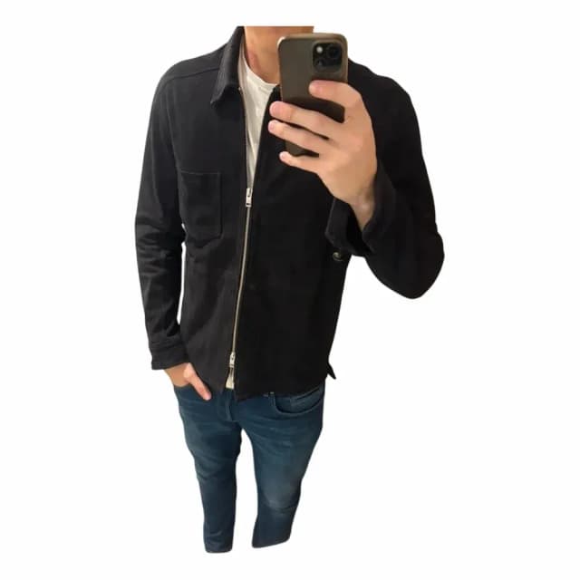 J.Lindeberg Suede Zip Shirt Jacket