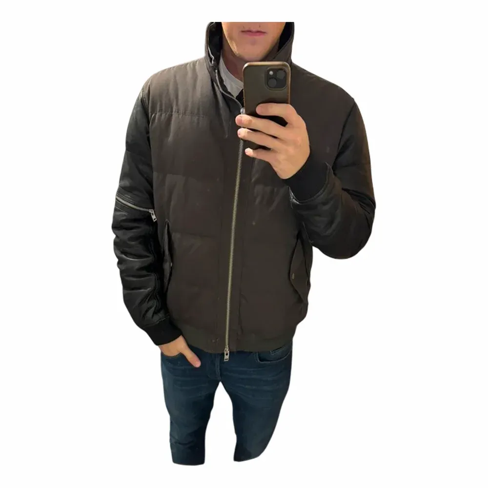 J.Lindeberg Nylon Front Quilted Cardigan