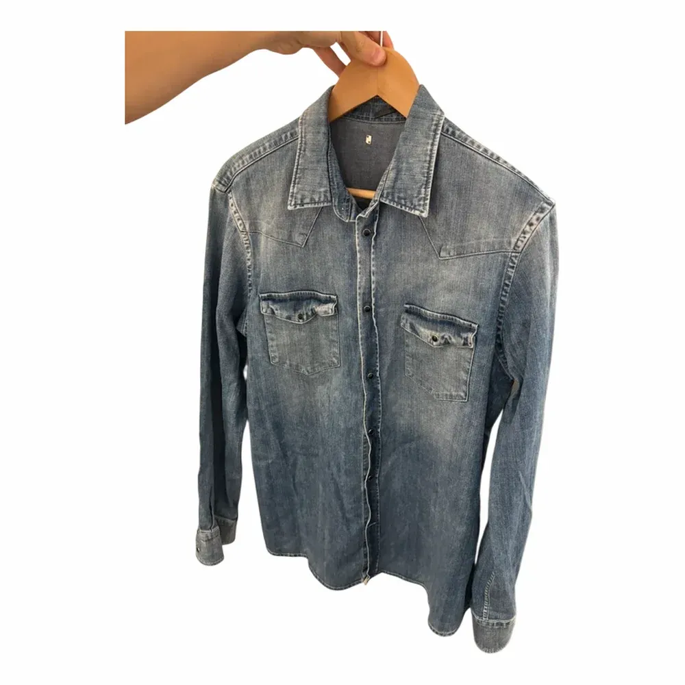 Dondup Stonewashed Western Denim Shirt