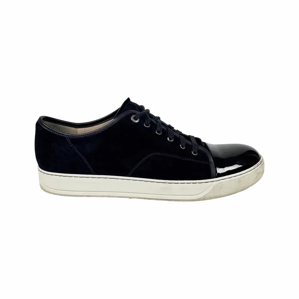 LANVIN DBB1 Patent Cap Toe Sneaker