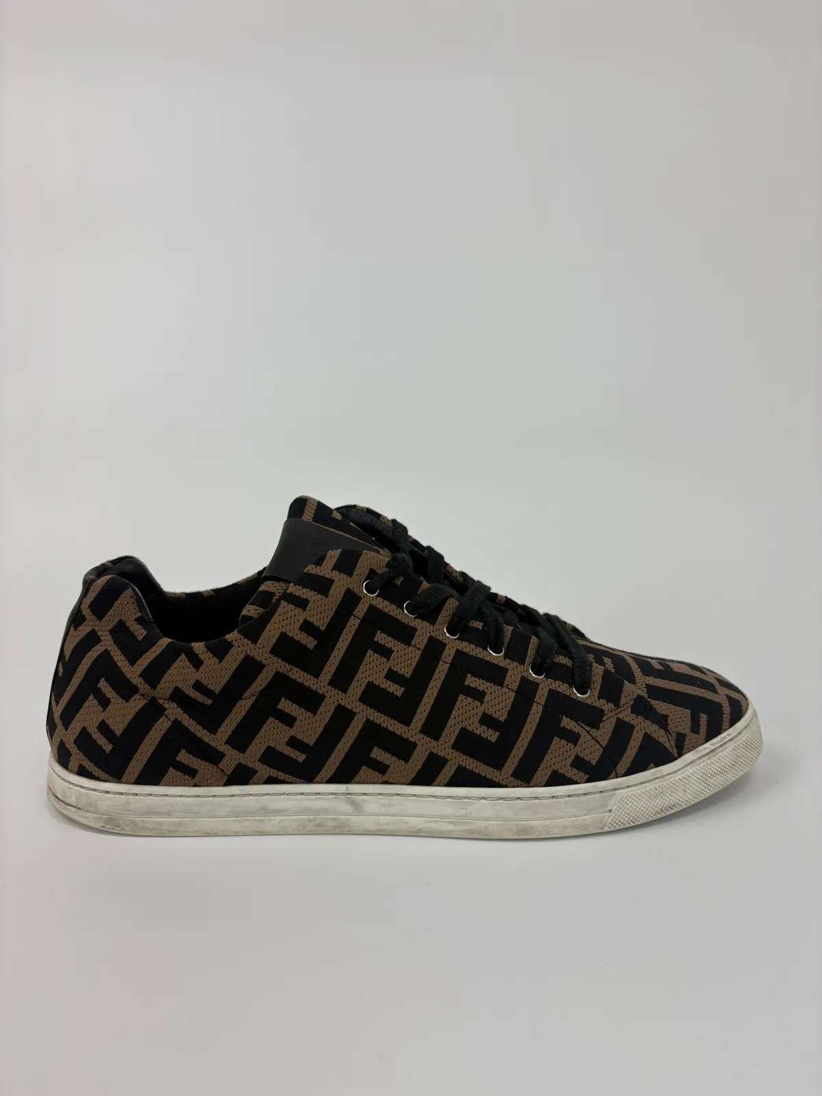 Fendi Zucca FF Logo Low Top Sneakers