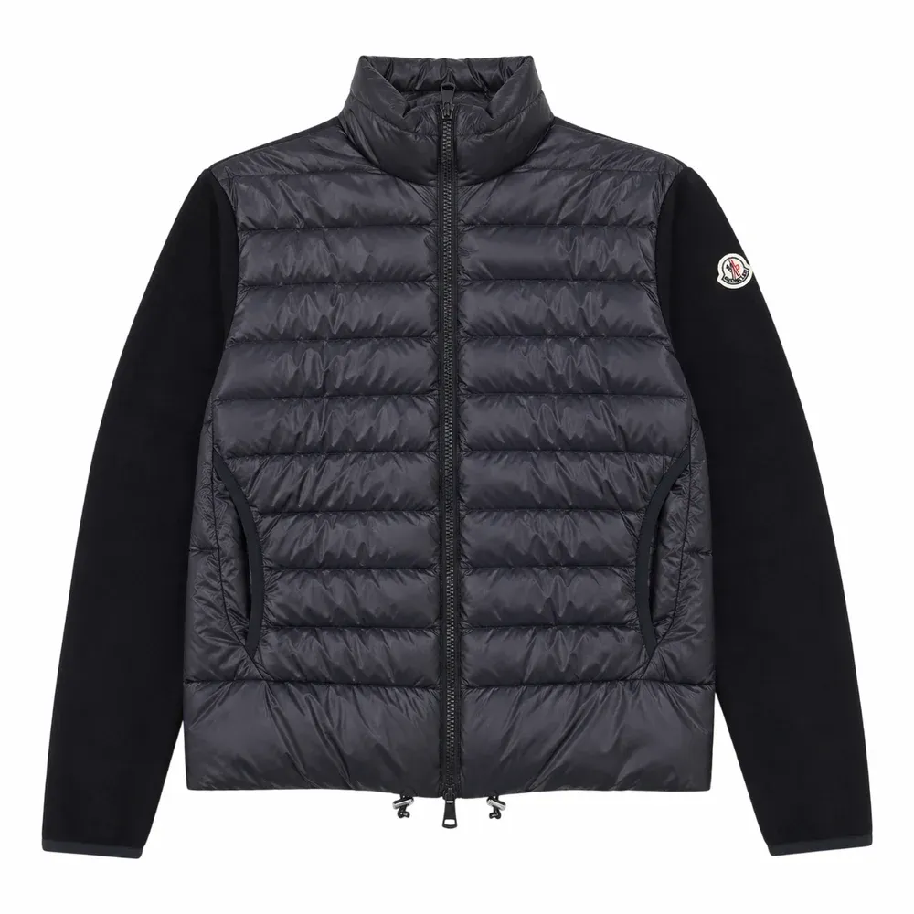 Moncler Padded Wool Zip-Up Cardigan
