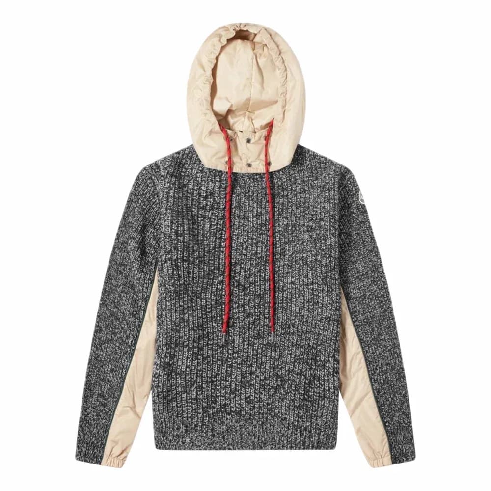 MONCLER Multi-Panel Hooded Knitted Jumper (G20919C00020)