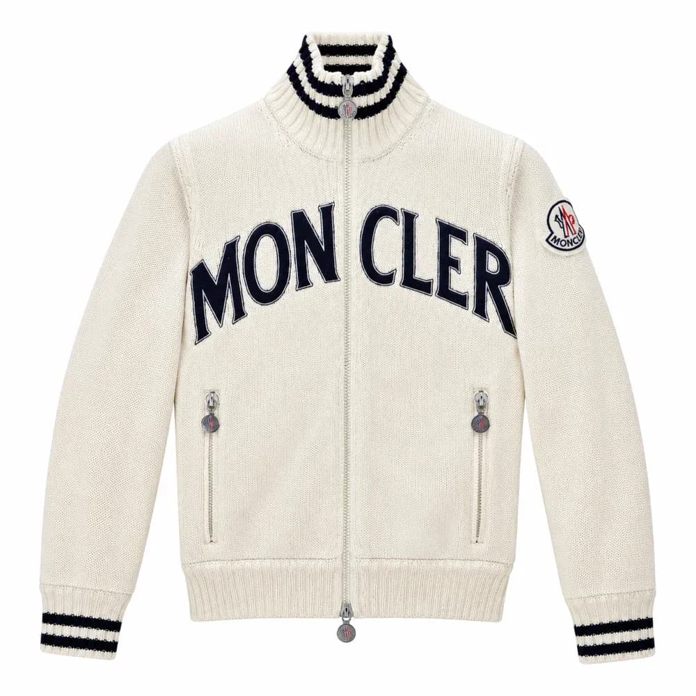 Moncler Lupetto Tricot Quilted Cardigan