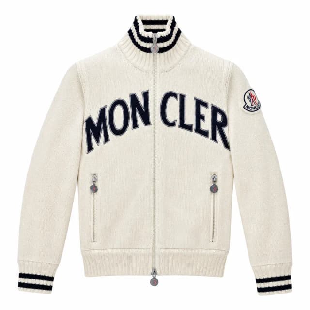 Moncler Lupetto Tricot Quilted Cardigan