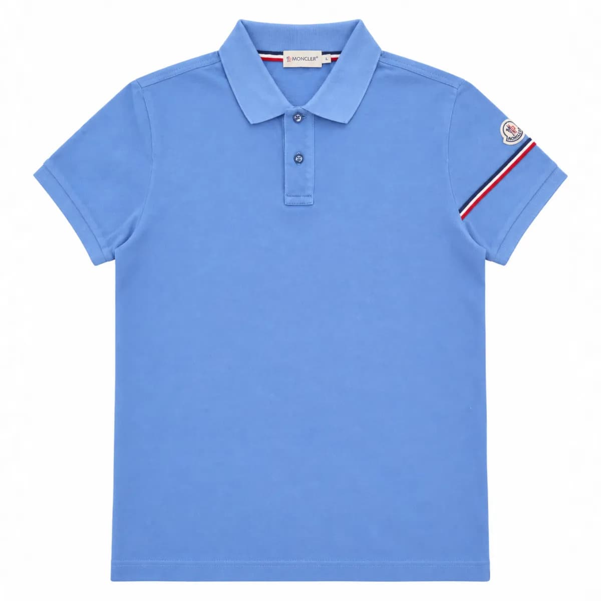 Moncler Boy's Tri-Stripe Pique Polo Shirt