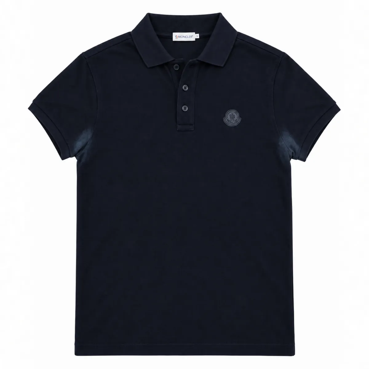 Moncler Logo Patch Cotton Piqué Polo Shirt