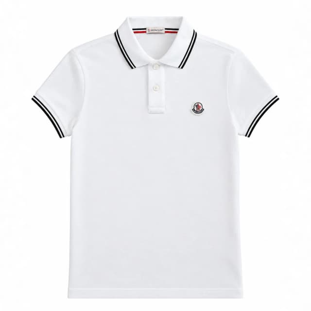 Moncler Tricolour-Trimmed Cotton Piquet Polo Shirt