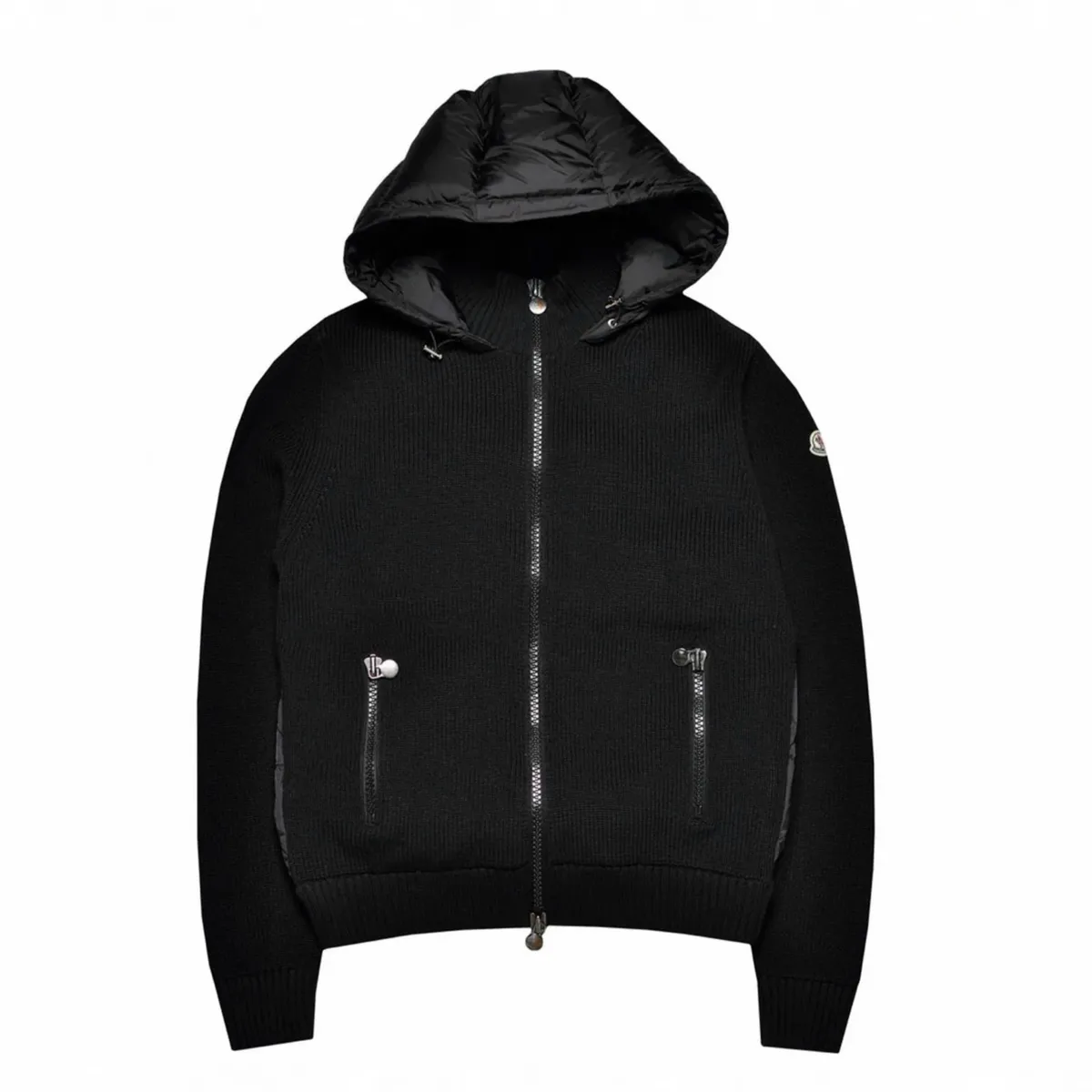 Moncler Maglione Tricot Hooded Down Cardigan