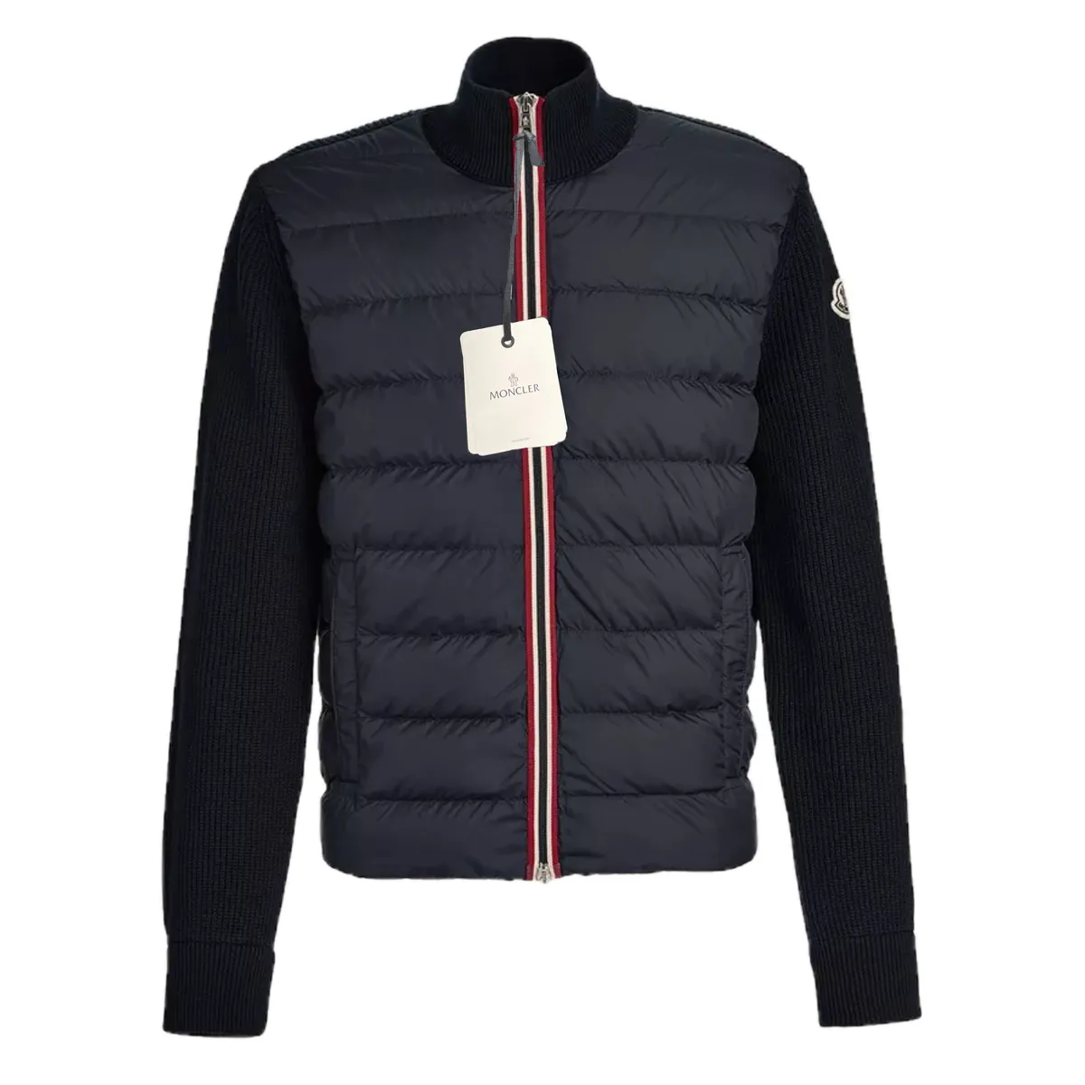 Moncler Tricot Hybrid Zip Cardigan