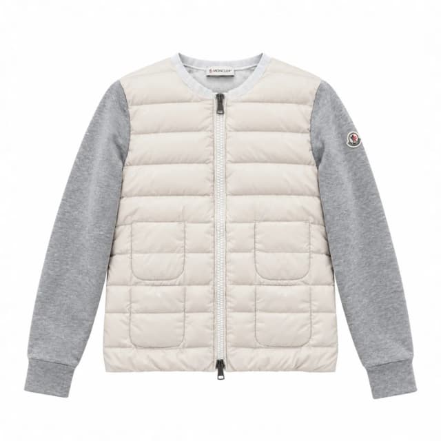 Moncler Padded Wool Zip-Up Cardigan