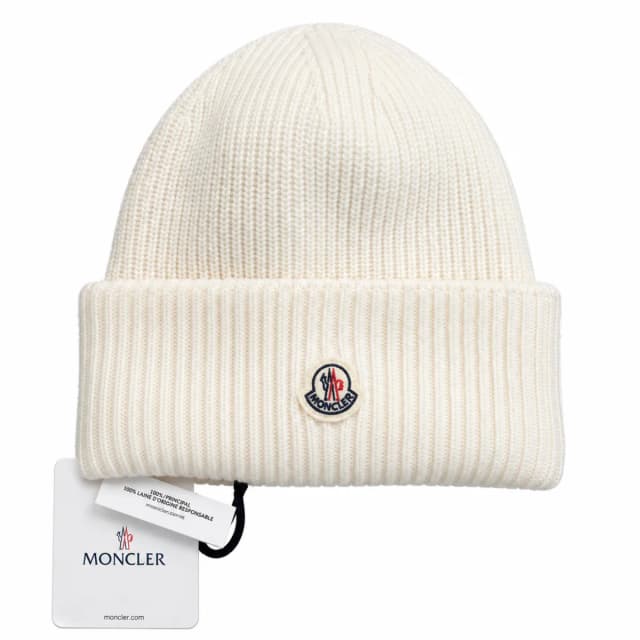 Moncler Ribbed Logo Beanie