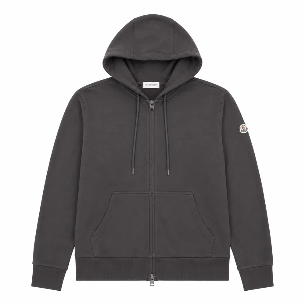 Moncler Logo-Appliquéd Cotton-Jersey Zip-Up Hoodie