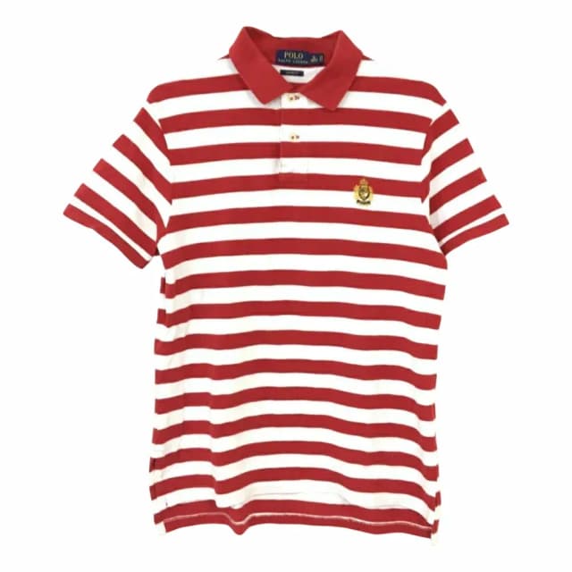 Ralph Lauren Striped Ornament Logo Polo Shirt