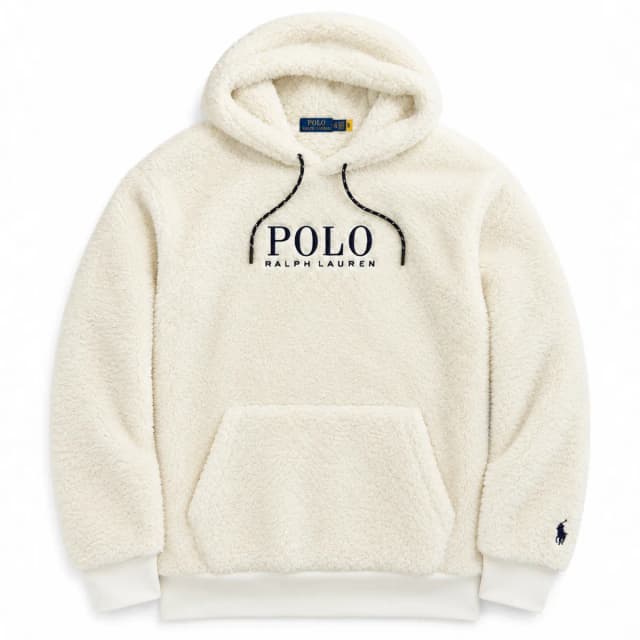 Ralph Lauren Logo Pile Fleece Hoodie