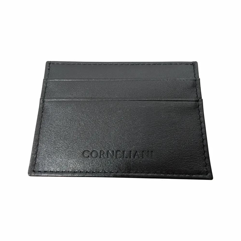 Corneliani Logo-Debossed Leather Cardholder