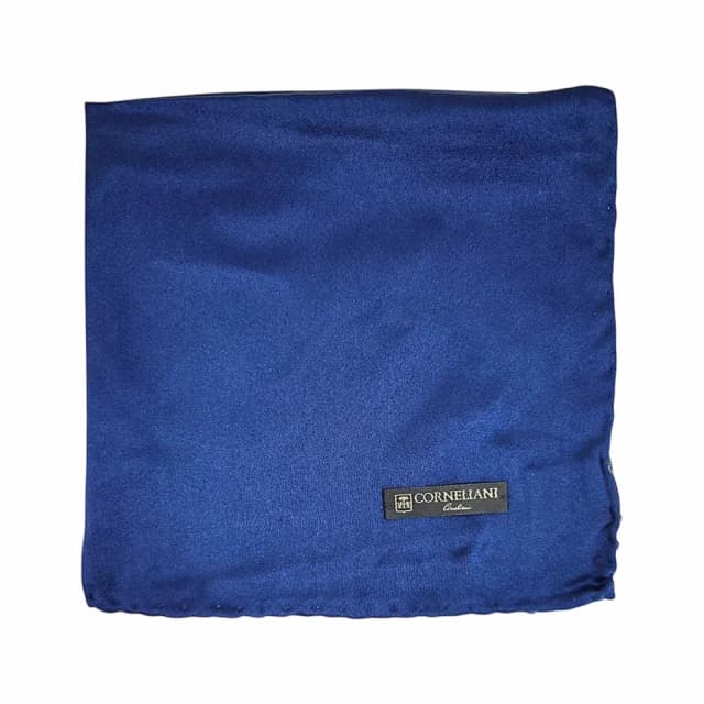 Corneliani Solid Color Silk Pocket Square