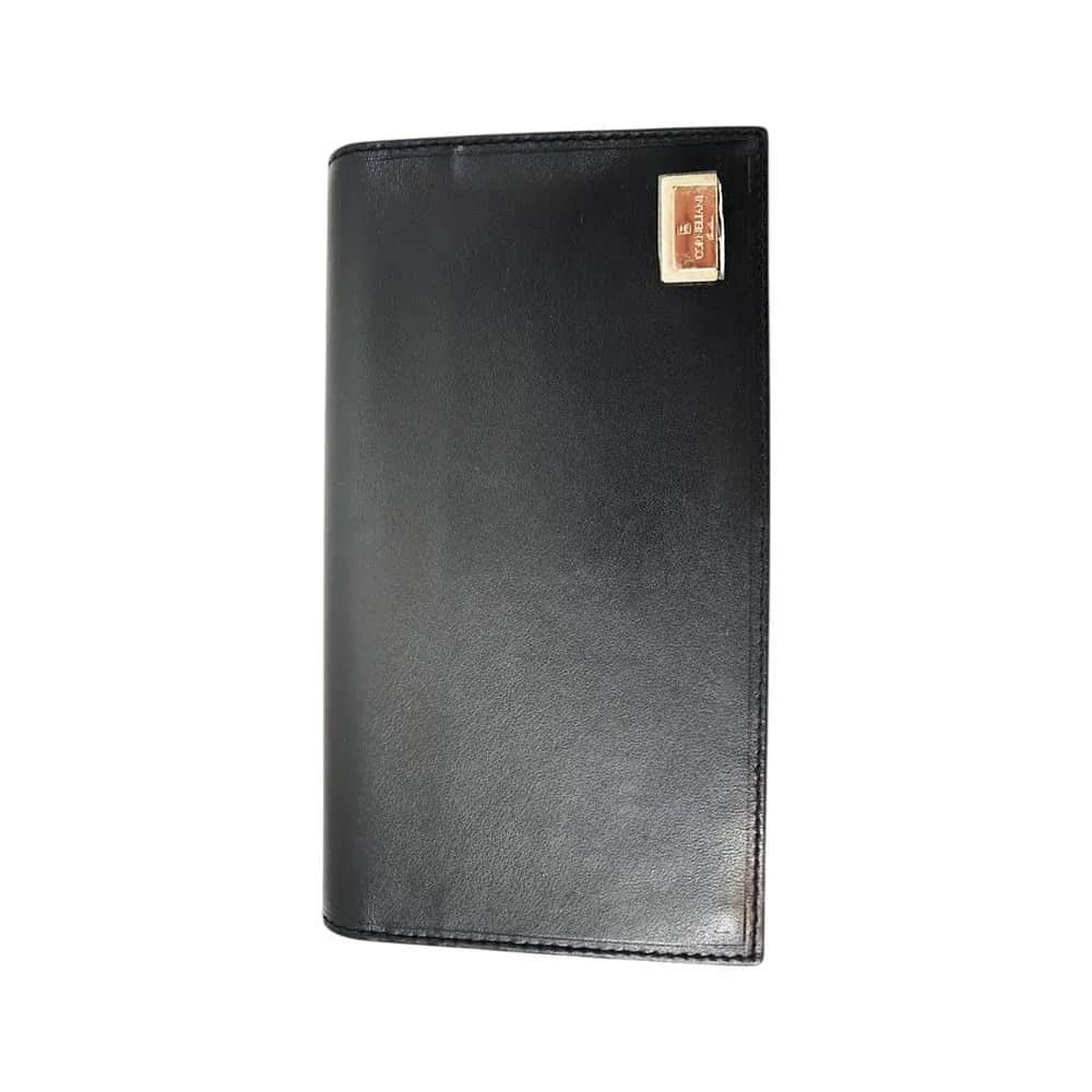 Corneliani Vintage Leather Long Bifold Wallet