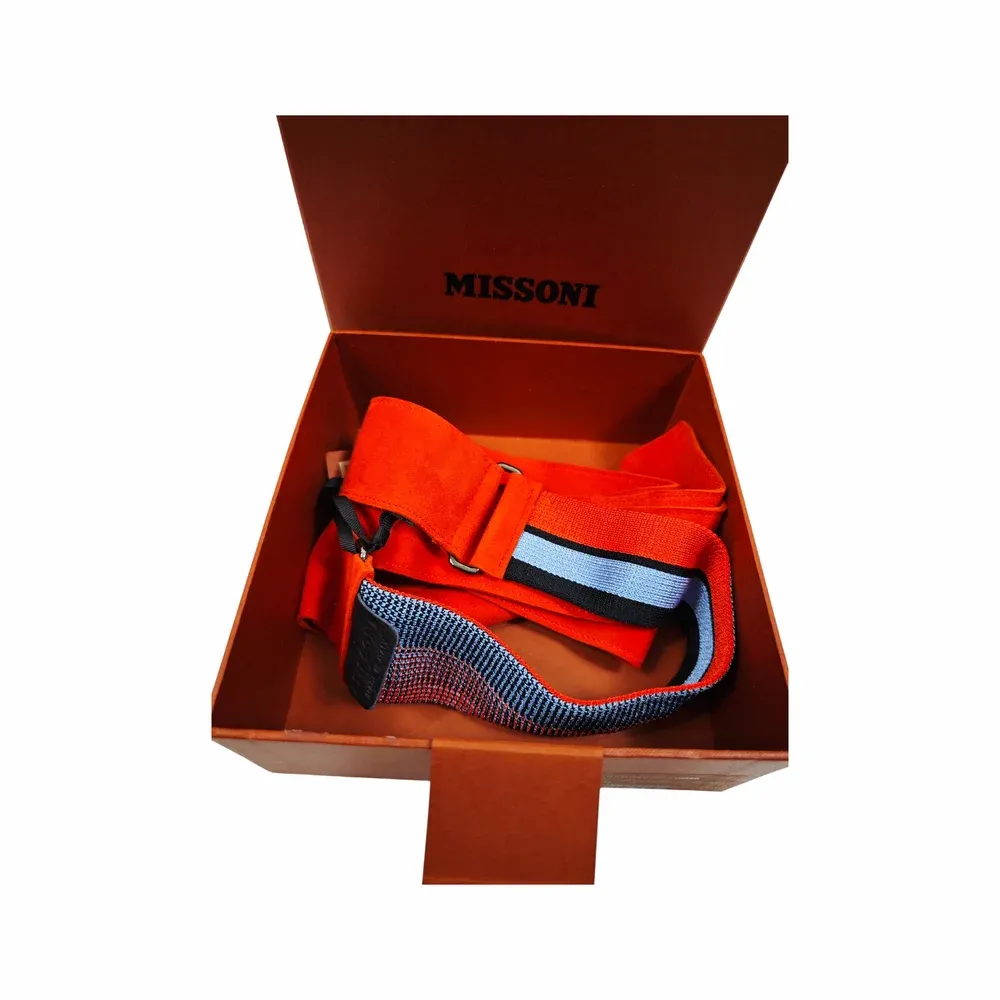 Missoni Orange Technical Tape Belt