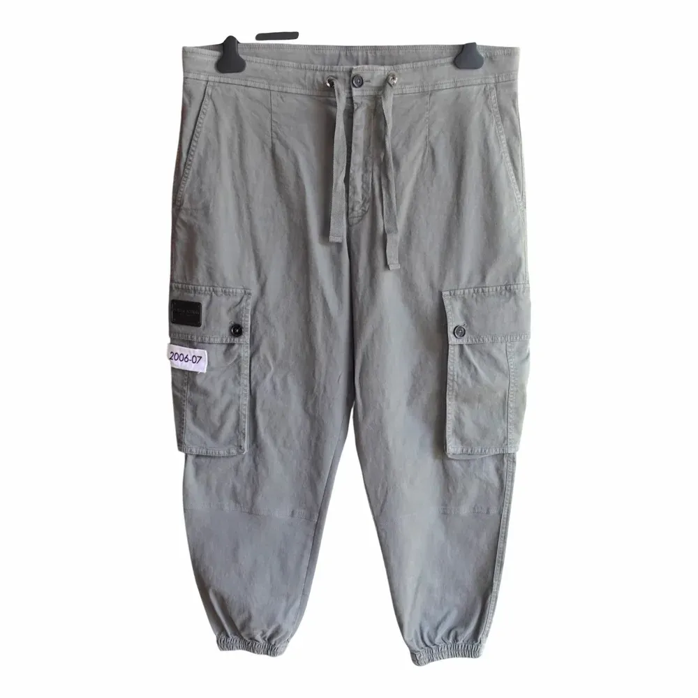 Dolce & Gabbana Logo-patch Cotton Cargo Trousers