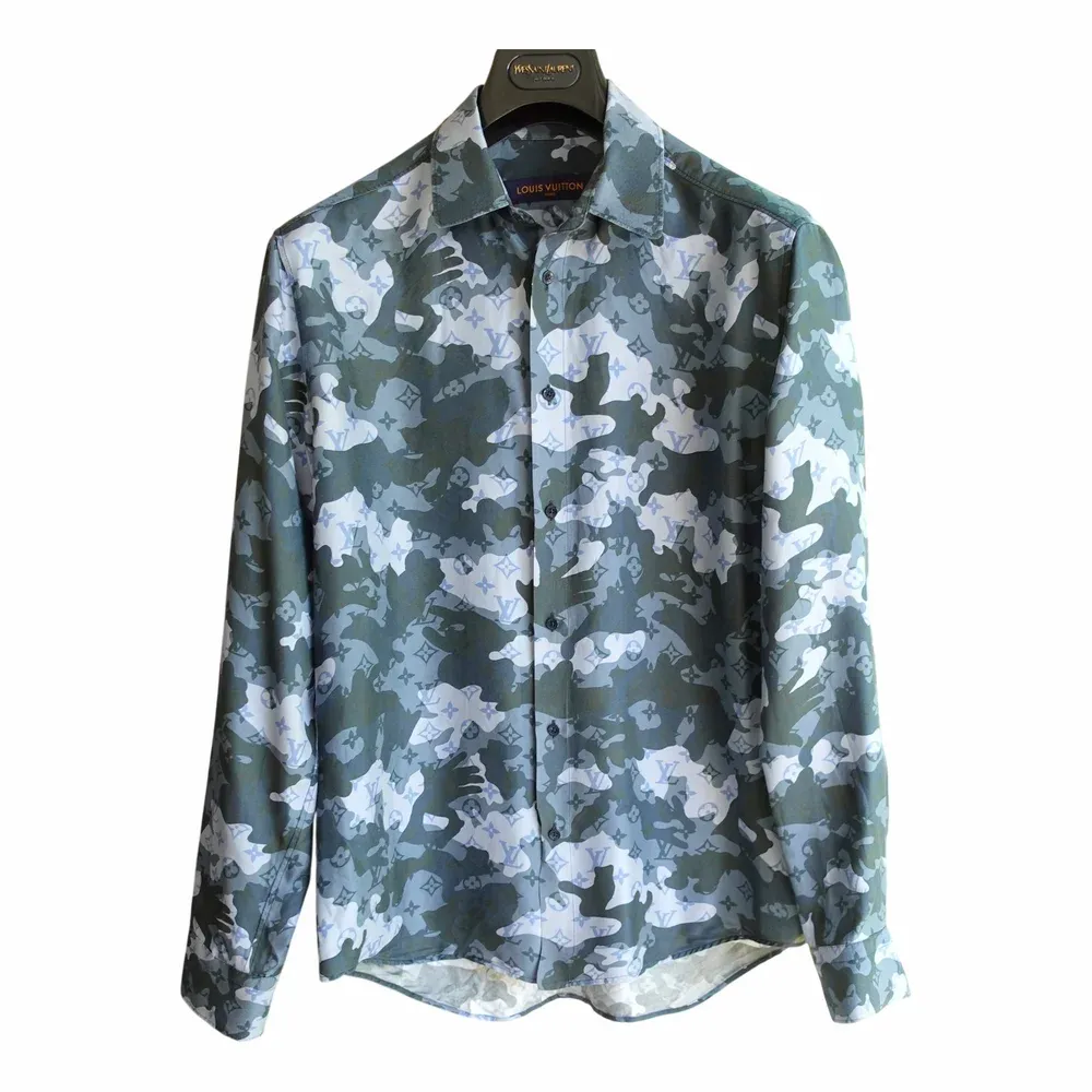 Louis Vuitton Virgil Abloh Silk Camo Shirt