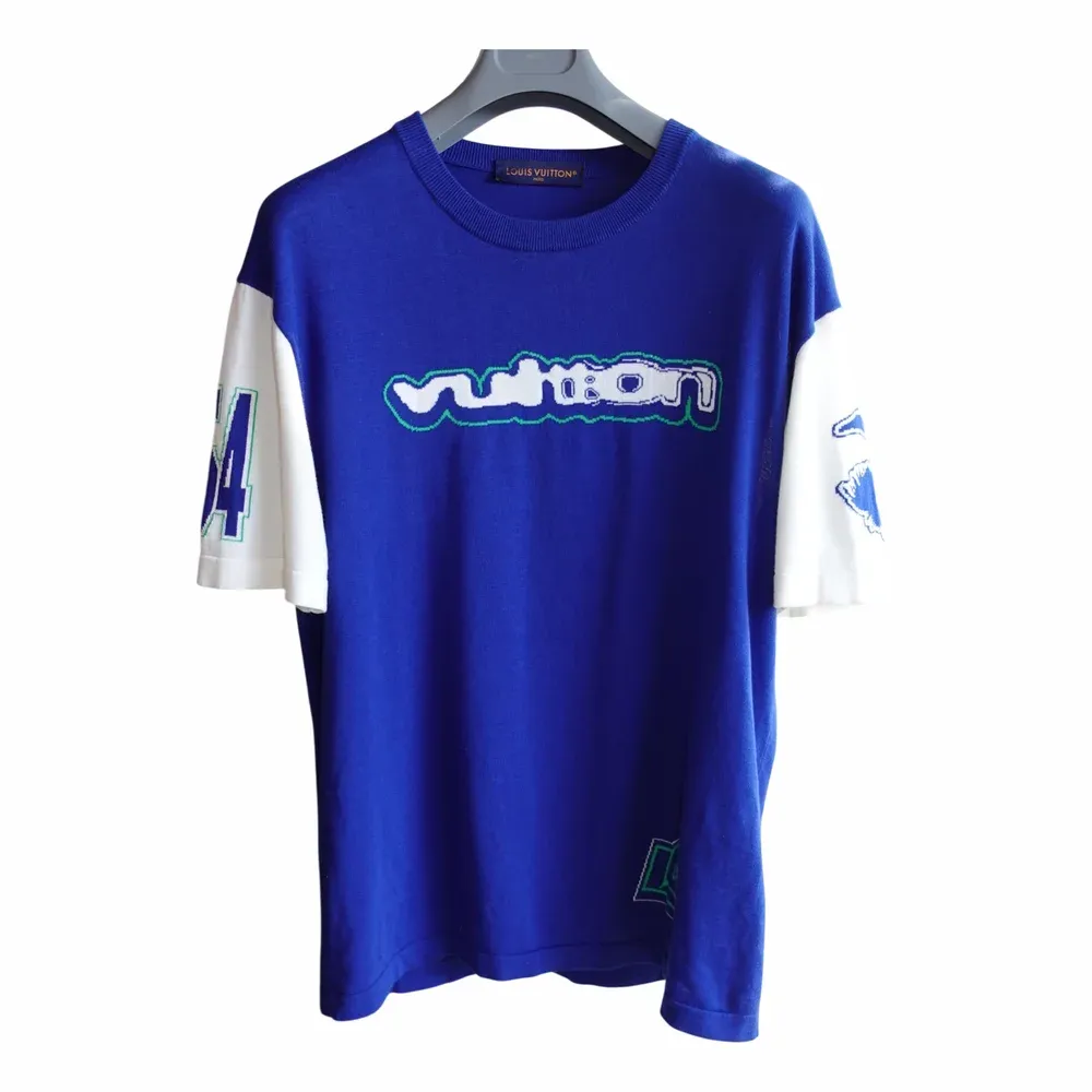 Louis Vuitton Short-Sleeved Cotton Intarsia Crewneck T-shirt
