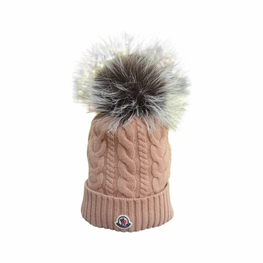 Moncler Cable Knit Pom-Pom Beanie