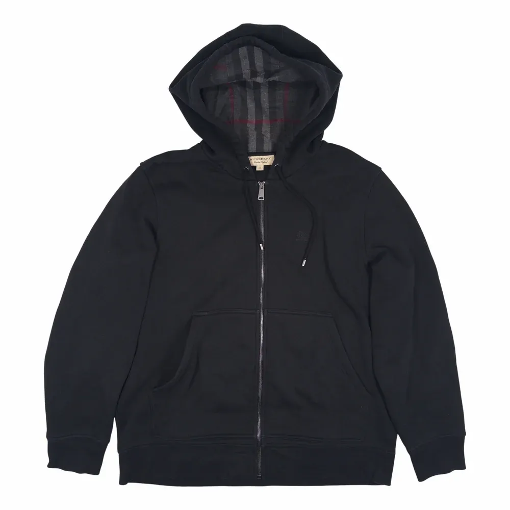 Burberry Check Lining Zip-up Hoodie