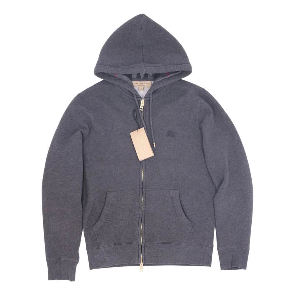Burberry Check Zip-Up Hoodie