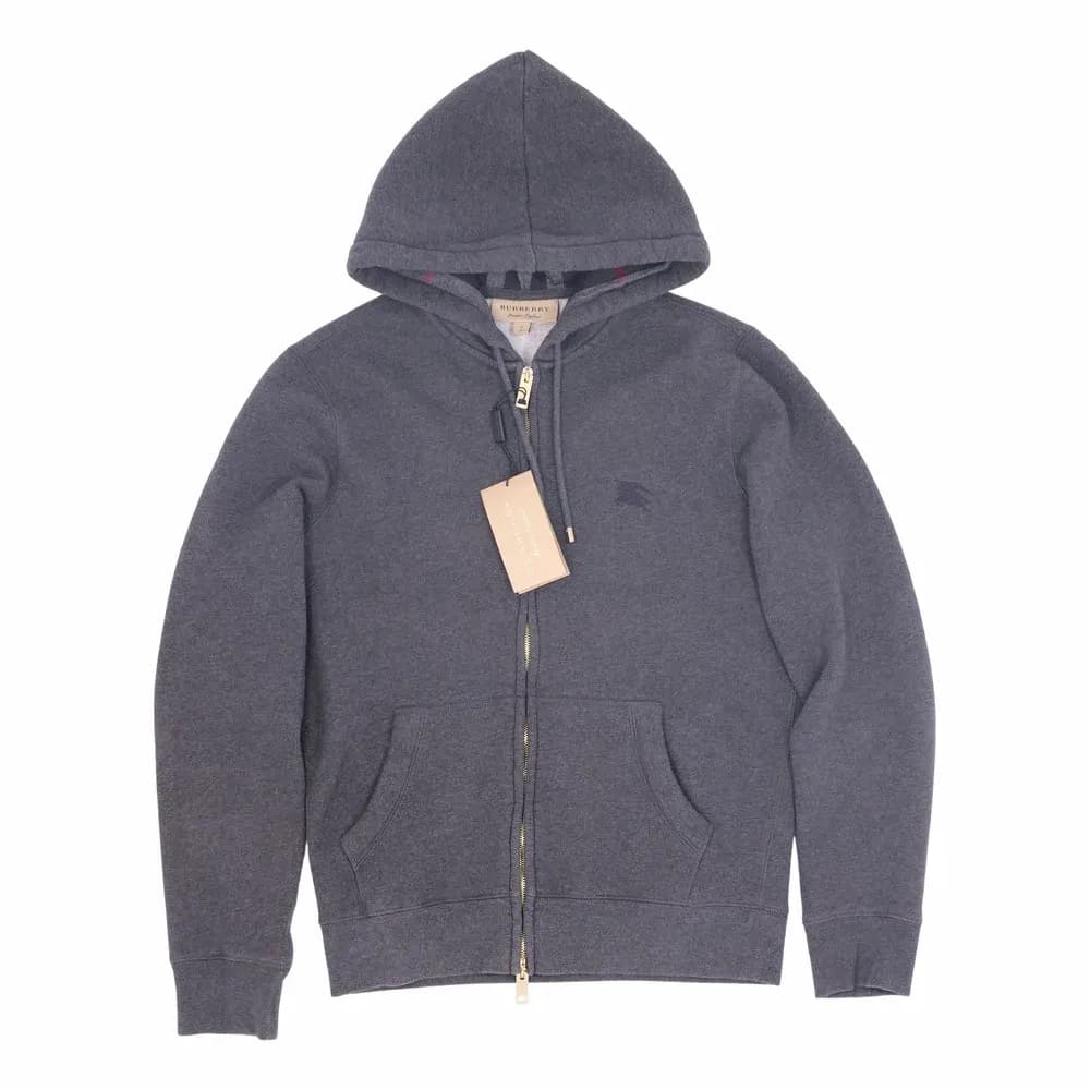 Burberry Check Zip-Up Hoodie