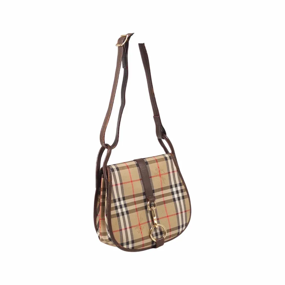 Burberry Shadow Horse Nova Check Saddle Bag